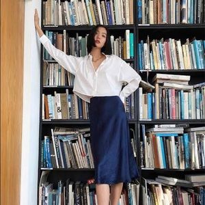 *NEW* Aritzia Midi Satin Slip Skirt